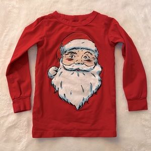 KikizYe toddler kids Santa long sleeve red shirt size 4T